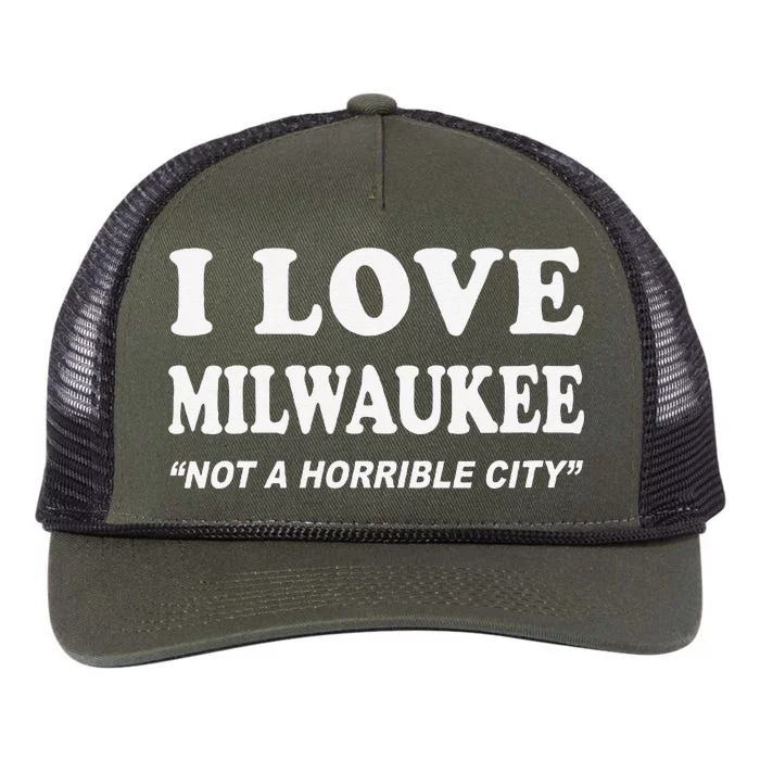 I Love Milwaukee Wisconsin Retro Rope Trucker Hat Cap