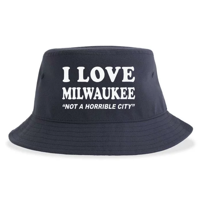 I Love Milwaukee Wisconsin Sustainable Bucket Hat