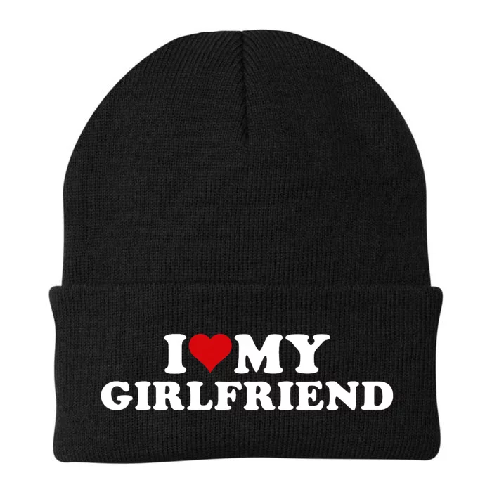 I Love My Hot Girlfriend I Heart My Hot Girlfriend Gf Knit Cap Winter Beanie