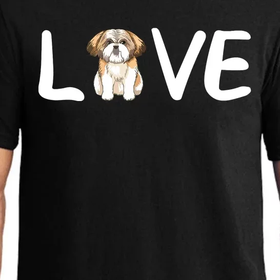 I Love My Shih Tzu Dog Shih Tzu Heart Shih Tzu Love Pajama Set