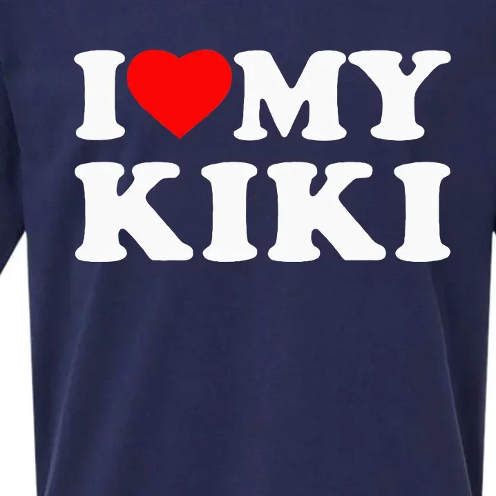 I Love My Kiki Heart Family Sueded Cloud Jersey T-Shirt