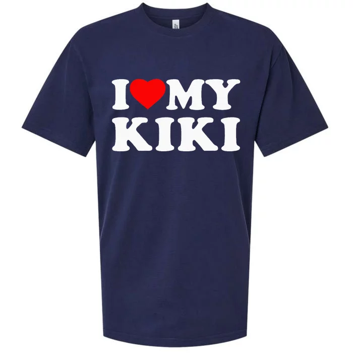 I Love My Kiki Heart Family Sueded Cloud Jersey T-Shirt