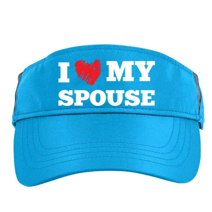 I Love My Spouse Favorite Family Member Valentines Gift Adult Drive Performance Visor