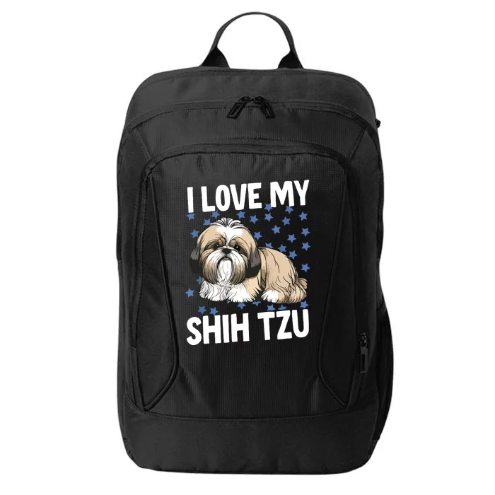 I Love My Shih Tzu City Backpack