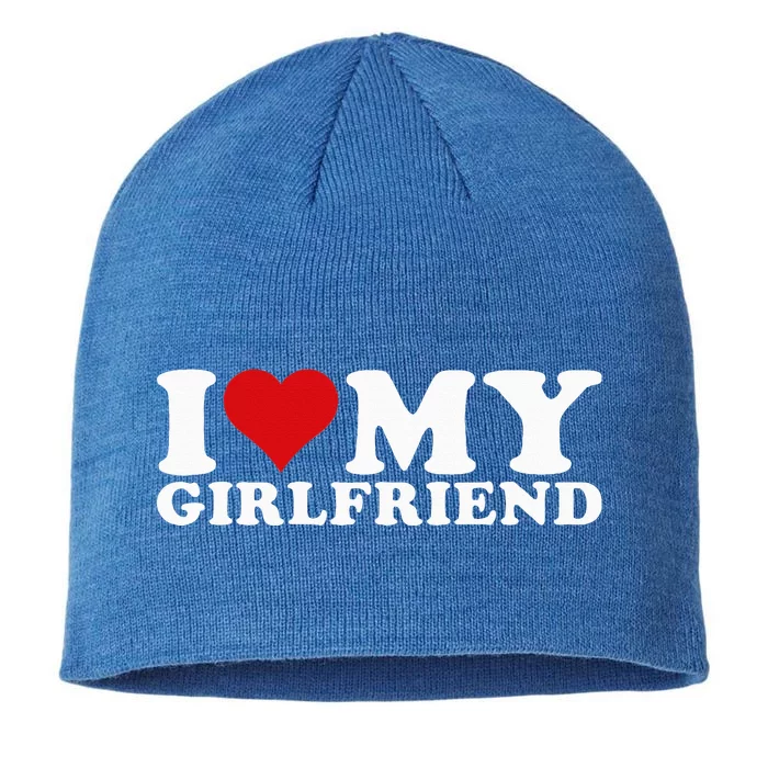 I Love My Girlfriend Gf I Heart My Girlfriend GF 8 1/2in Sustainable Knit Beanie