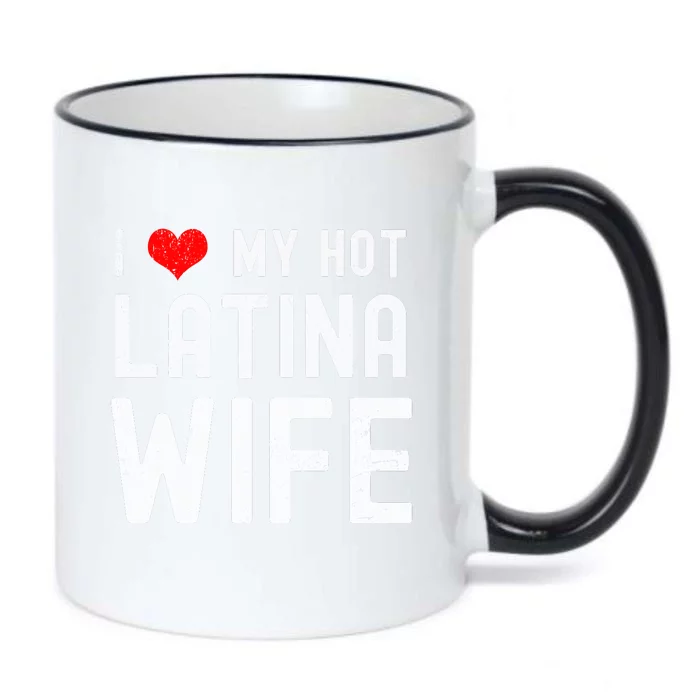 I Love My Hot Latina Wife Gift Black Color Changing Mug