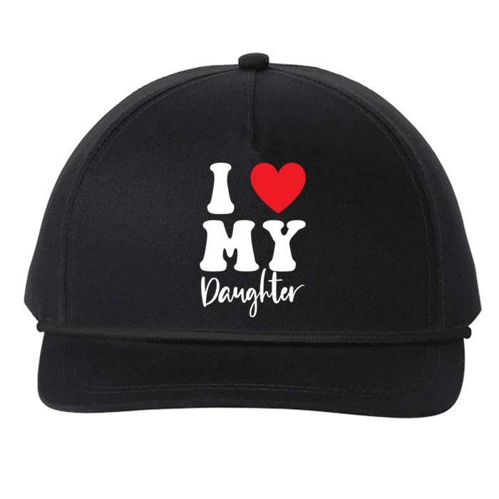 I Love My Daughter Snapback Five-Panel Rope Hat