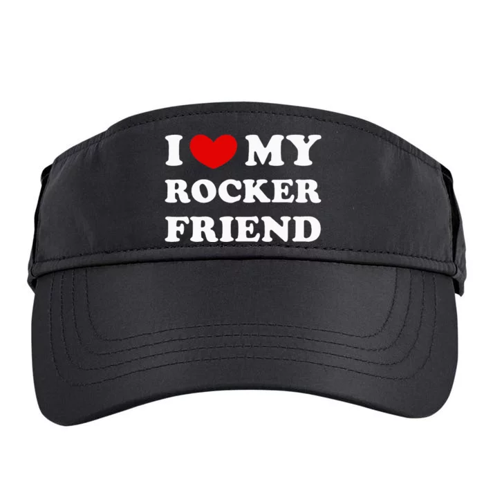 I Love My Rocker Friend I Heart My Rocker Friend Adult Drive Performance Visor