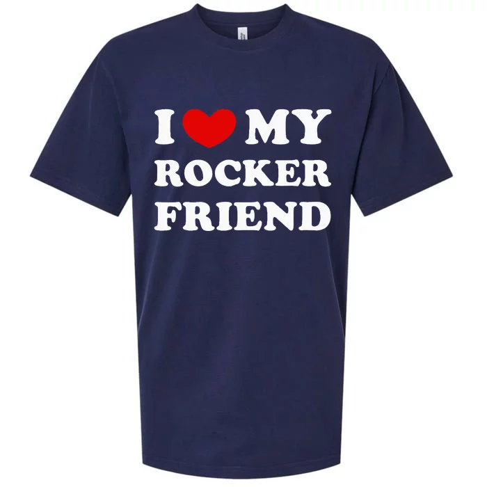 I Love My Rocker Friend I Heart My Rocker Friend Sueded Cloud Jersey T-Shirt