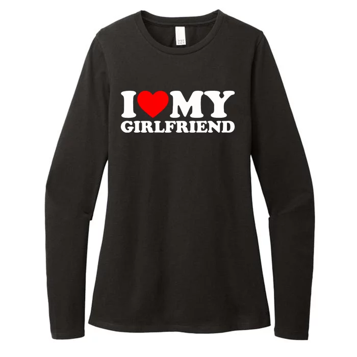 I Love My Girlfriend Womens CVC Long Sleeve Shirt