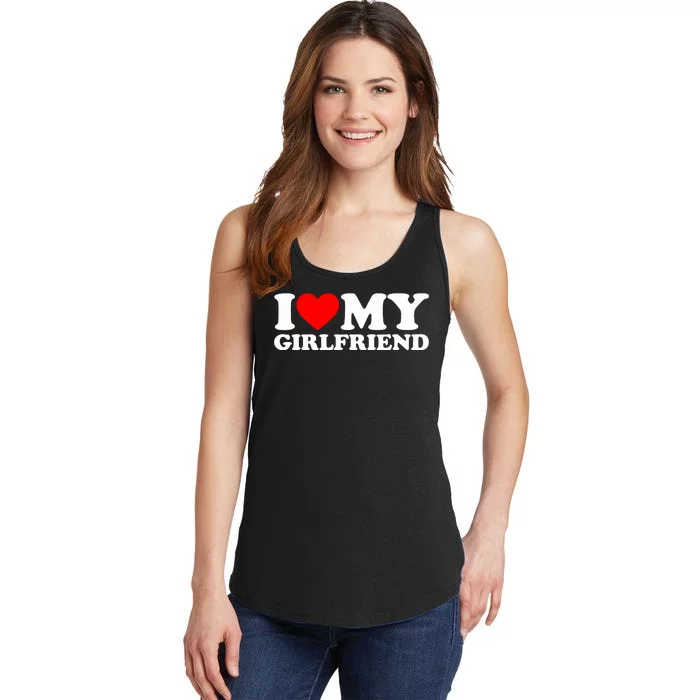 I Love My Girlfriend Ladies Essential Tank