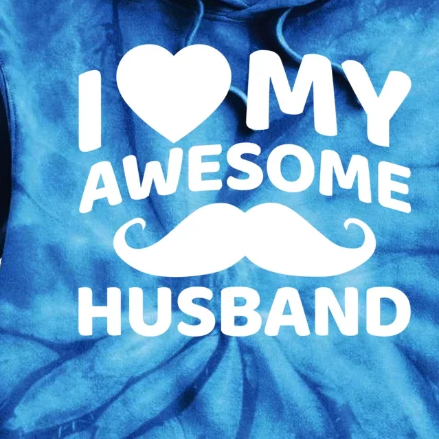 I Love My Awesome Husband Matching Outfits Valentines Day Cute Gift Tie Dye Hoodie