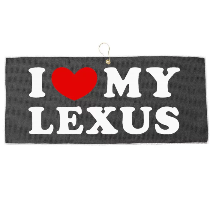 I Love My Lexus Large Microfiber Waffle Golf Towel