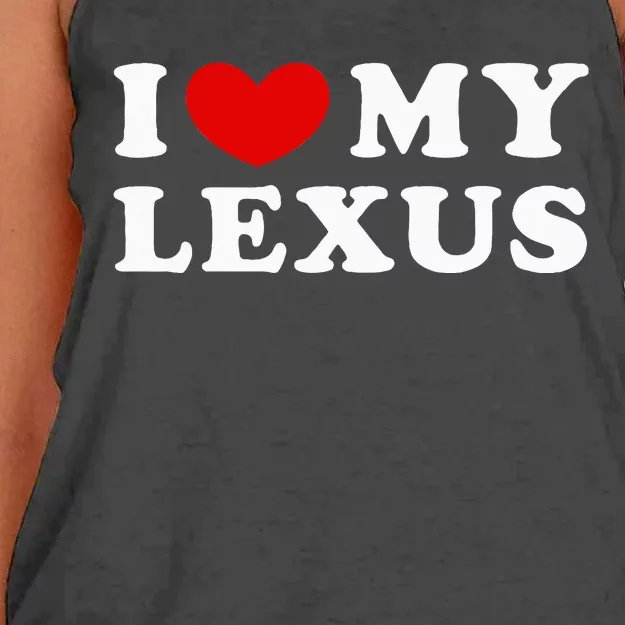 I Love My Lexus Women's Knotted Racerback Tank