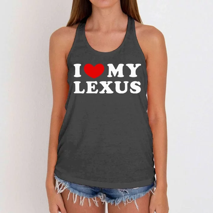 I Love My Lexus Women's Knotted Racerback Tank