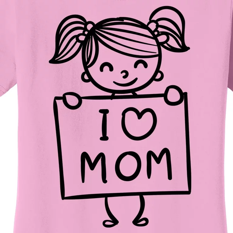 I Love Mom Daughter Gift Women's T-Shirt