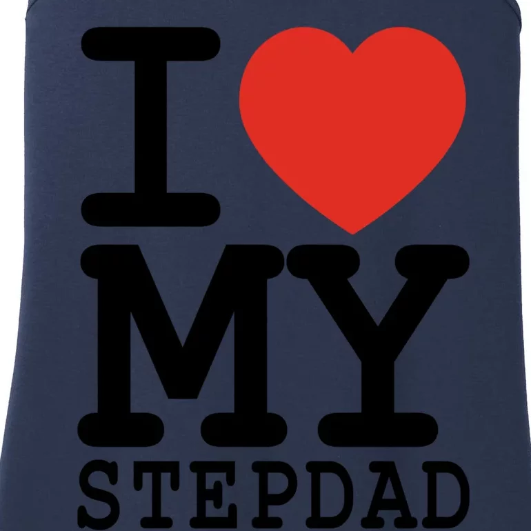 I Love My Stepdad Family Matching Valentines Day Gift Ladies Essential Tank