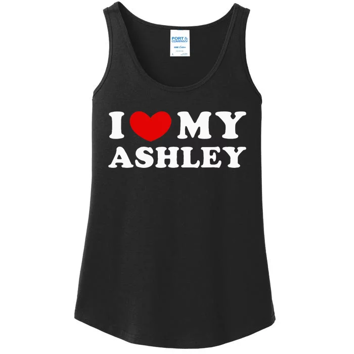 I Love My Ashley Ladies Essential Tank