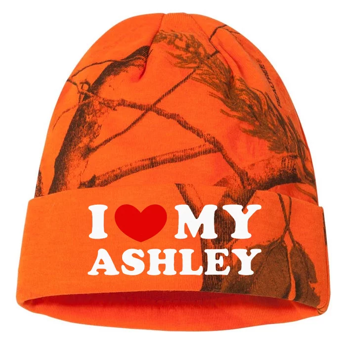 I Love My Ashley Kati - 12in Camo Beanie