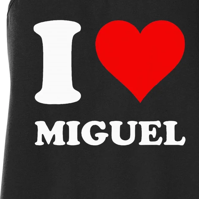 I Love Miguel Women's Racerback Tank