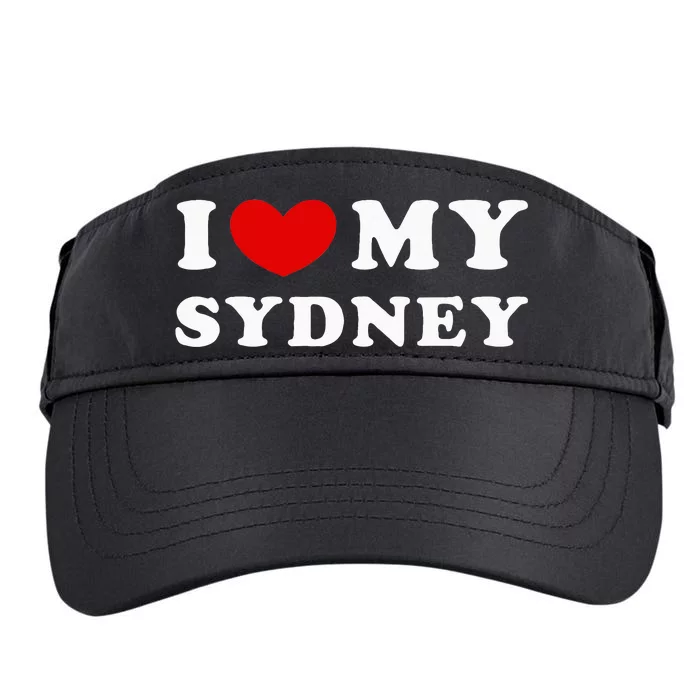 I Love My Sydney Adult Drive Performance Visor