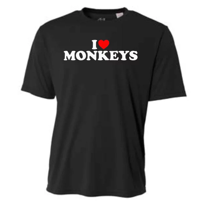 I Love Monkeys Cooling Performance Crew T-Shirt