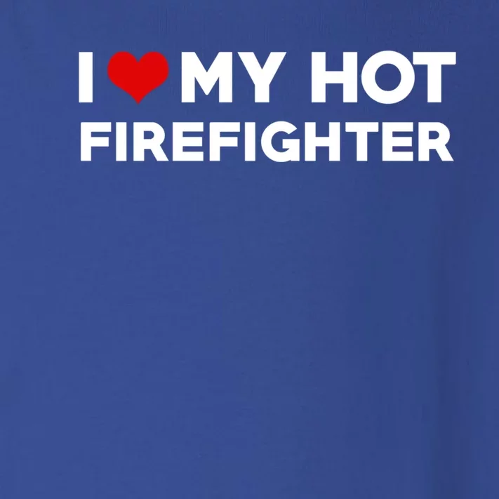 I Love My Hot Husband Firefighter Fiance Gift Toddler Long Sleeve Shirt