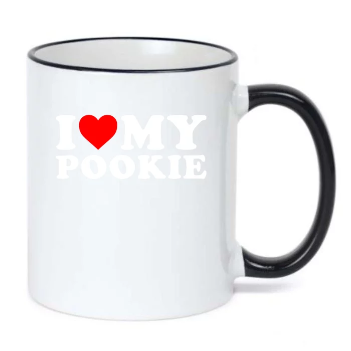 I Love My Pookie I Heart My Pookie Black Color Changing Mug