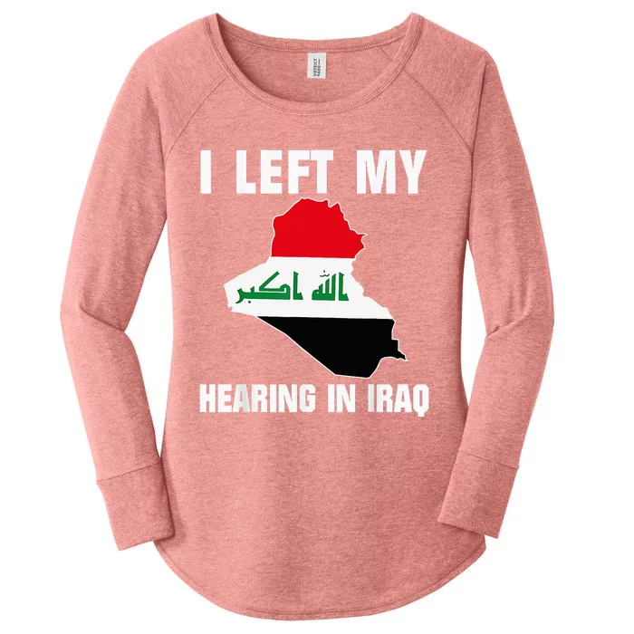 I Left My Hearing In Iraq Women's Perfect Tri Tunic Long Sleeve Shirt