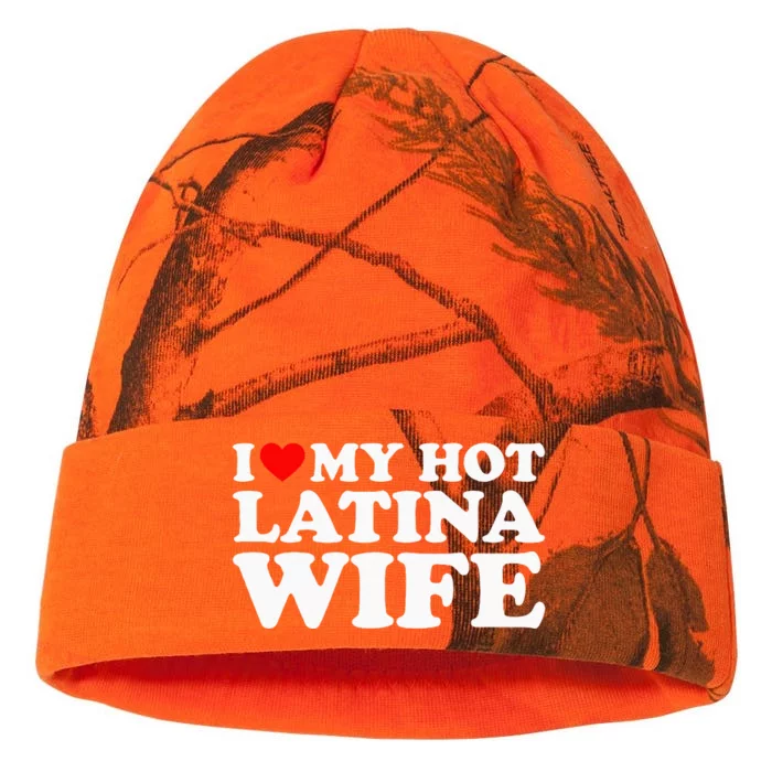 I Love My Hot Latina Wife Kati - 12in Camo Beanie