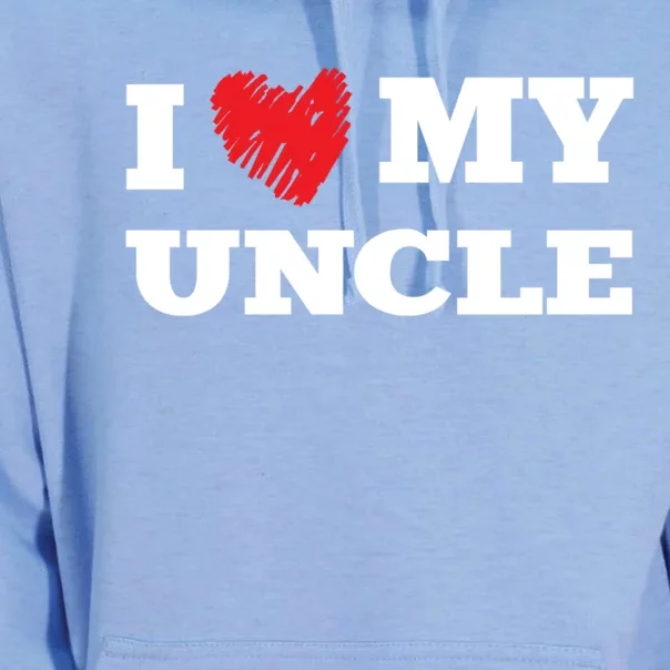 I Love My Uncle Favorite Family Member Valentines Oncle Cool Gift Unisex Surf Hoodie