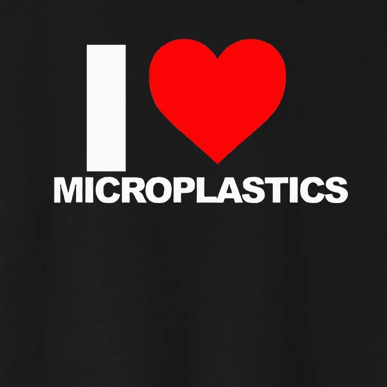 I Love Microplastics Women's Crop Top Tee