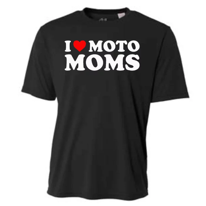 I Love Moto Moms Cooling Performance Crew T-Shirt