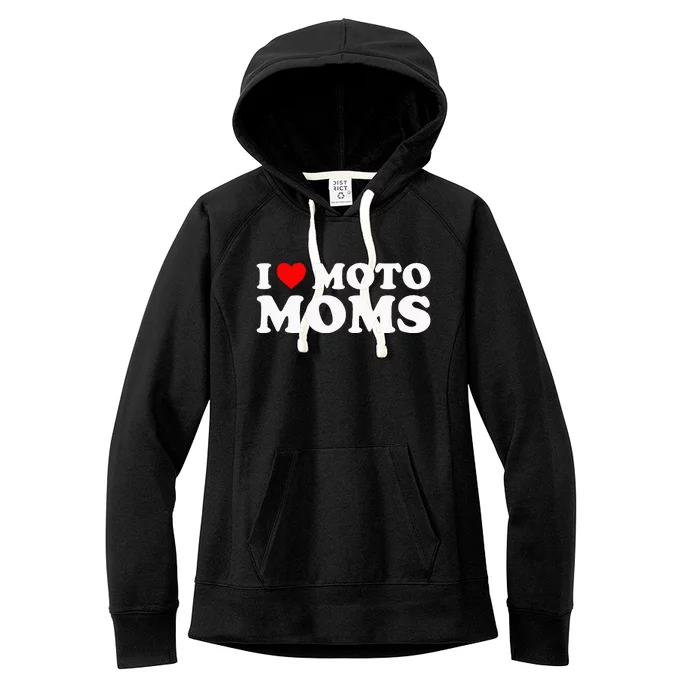 I Love Moto Moms Women's Fleece Hoodie