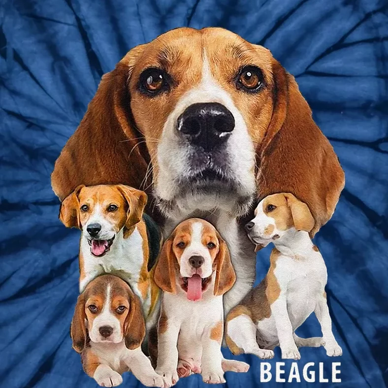 I Love My Beagle Dog Themed Funny Beagle Lover Tie-Dye T-Shirt