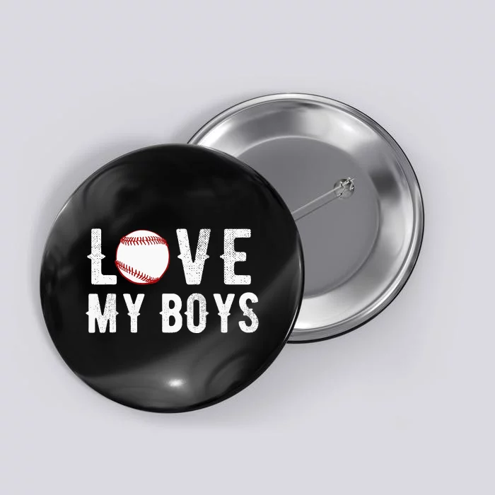 I Love My  Baseball Mom funny mother's day Button