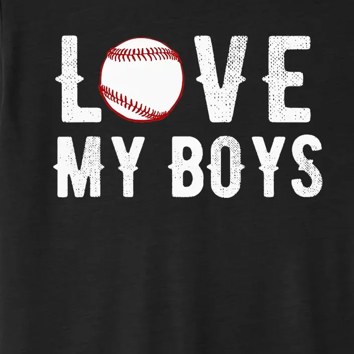 I Love My  Baseball Mom funny mother's day ChromaSoft Performance T-Shirt