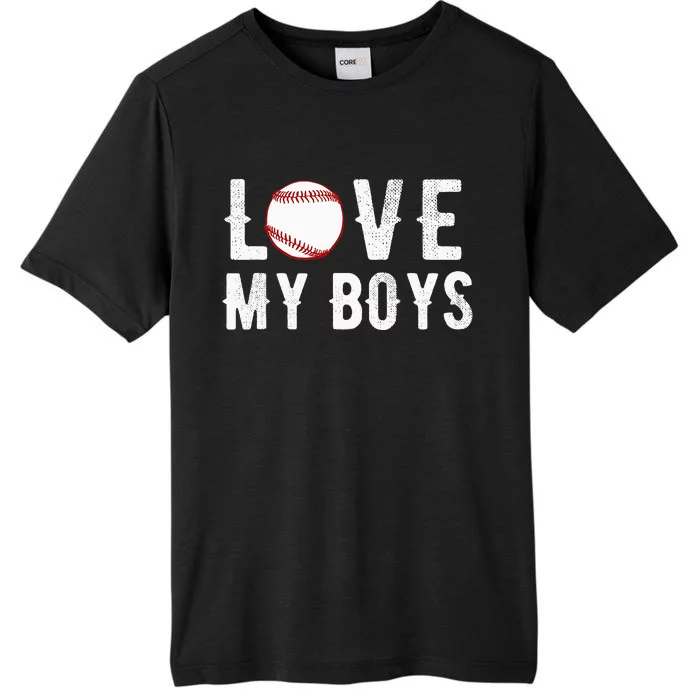 I Love My  Baseball Mom funny mother's day ChromaSoft Performance T-Shirt