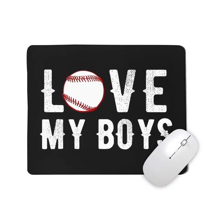 I Love My  Baseball Mom funny mother's day Mousepad