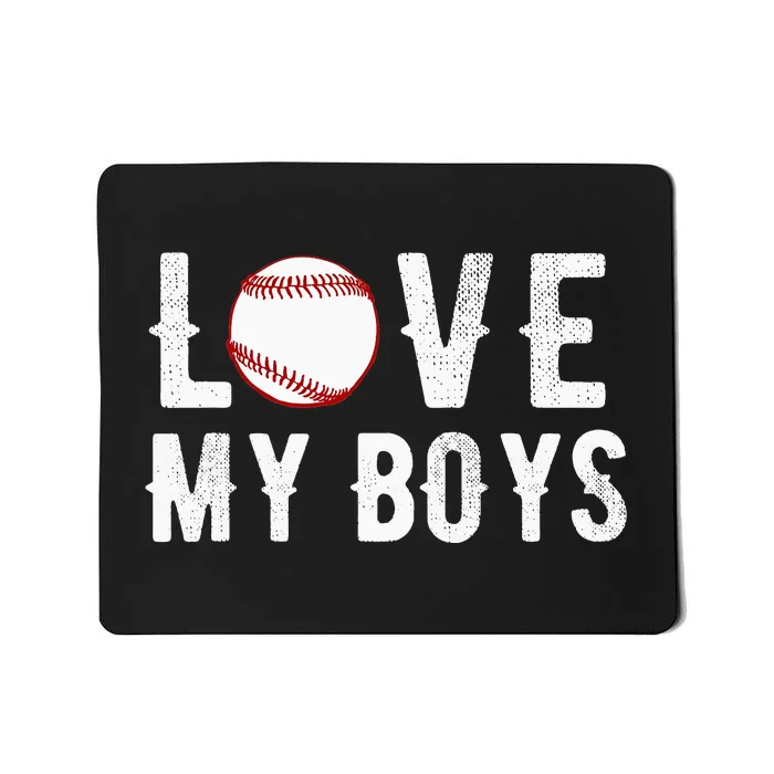 I Love My  Baseball Mom funny mother's day Mousepad