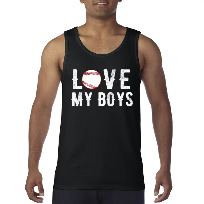 I Love My  Baseball Mom funny mother's day Tank Top