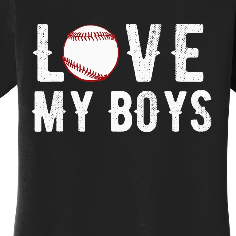 I Love My  Baseball Mom funny mother's day Women's T-Shirt