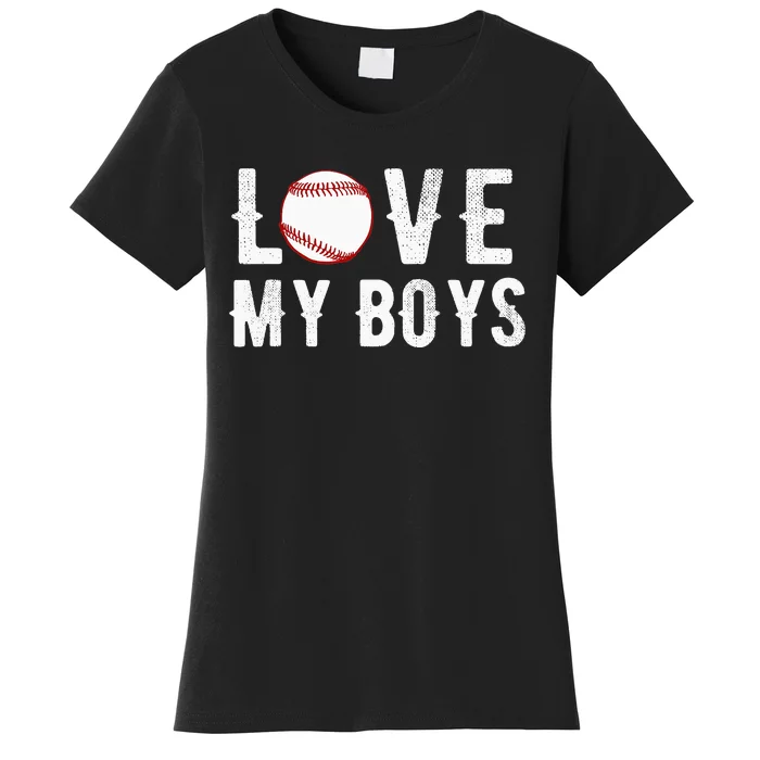 I Love My  Baseball Mom funny mother's day Women's T-Shirt