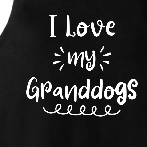 I Love My Granddogs Dog Grandma Grandpa Granddog Gift Ladies Tri-Blend Wicking Tank