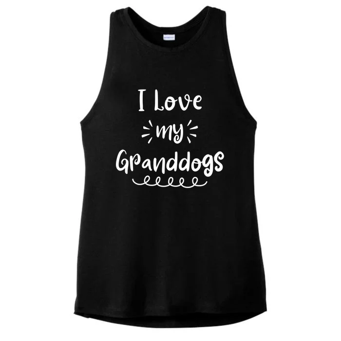 I Love My Granddogs Dog Grandma Grandpa Granddog Gift Ladies Tri-Blend Wicking Tank