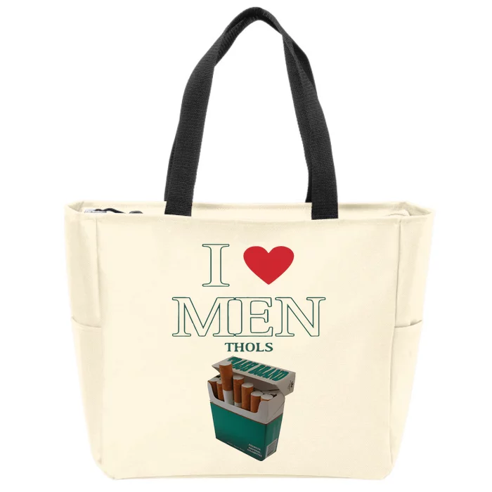 I Love Men Thols Average Smoker Zip Tote Bag