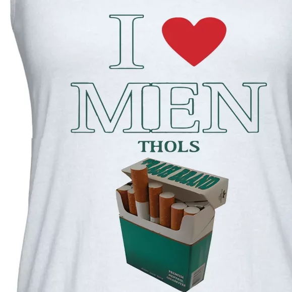 I Love Men Thols Average Smoker Ladies Essential Flowy Tank