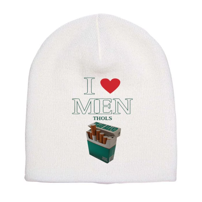 I Love Men Thols Average Smoker Short Acrylic Beanie