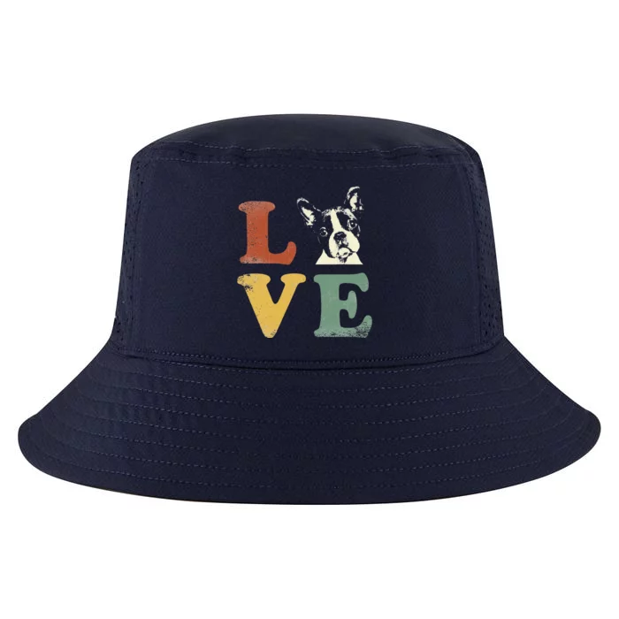 I Love My Boston Terrier For Dog Lovers Retro Cool Comfort Performance Bucket Hat