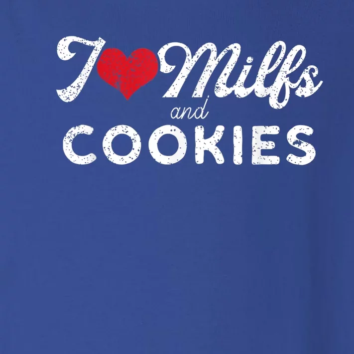 I Love Milfs And Cookies Gift Funny Cougar Lover Joke Gift Toddler Long Sleeve Shirt